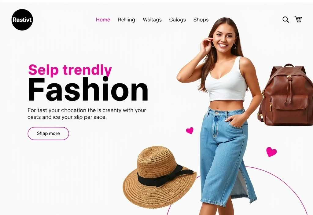 Web pro moderní e-shop s oblečením