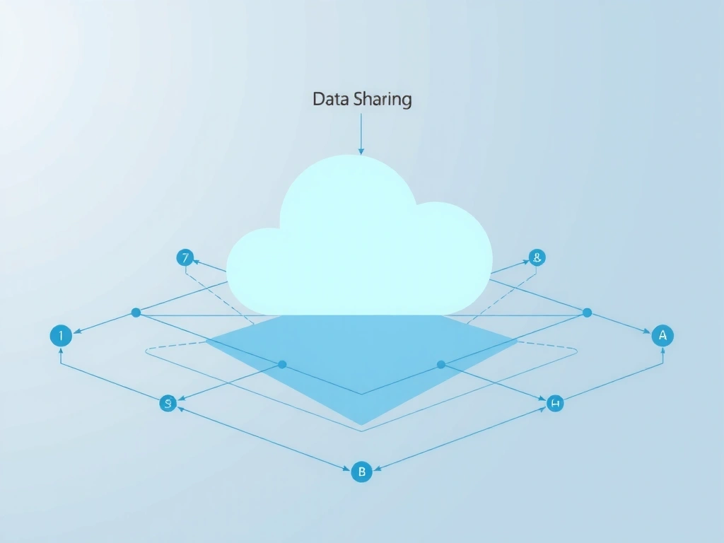 Ilustrace sdílení dat s průhledností