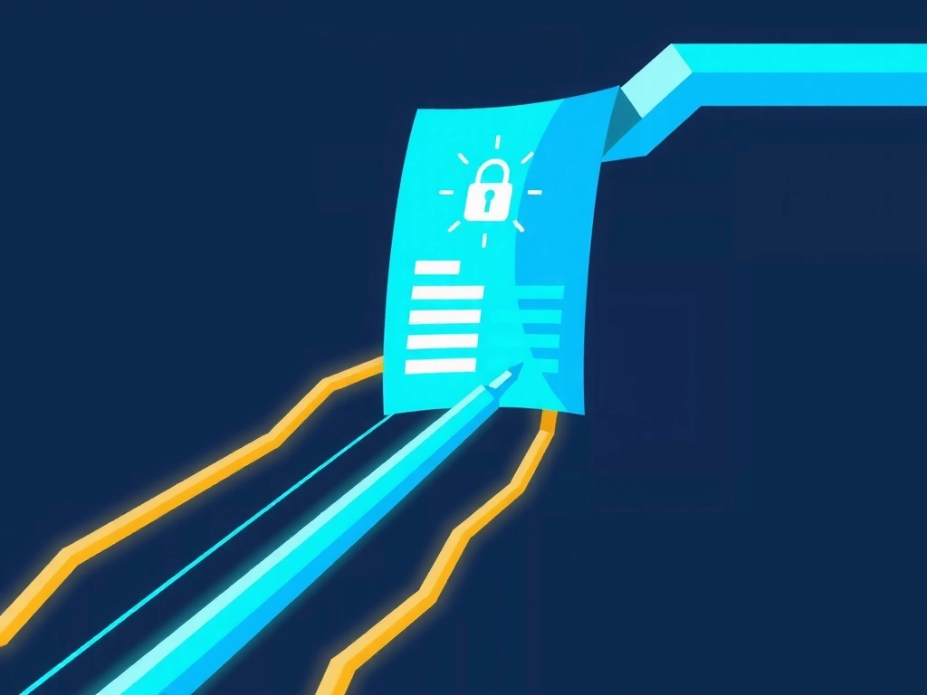 Ilustrace smlouvy a digitální bezpečnosti